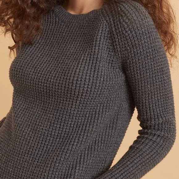 MARINE LAYER grey Delaney Raglan Sweater - Picture 8 of 10